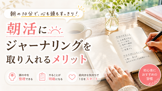 【ライフスタイル】朝活にジャーナリングを取り入れるメリット